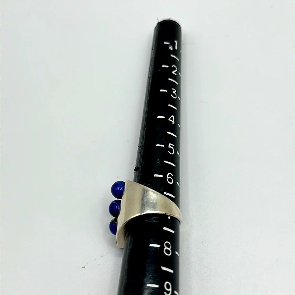925 silver Lapis lLazuli stone ring